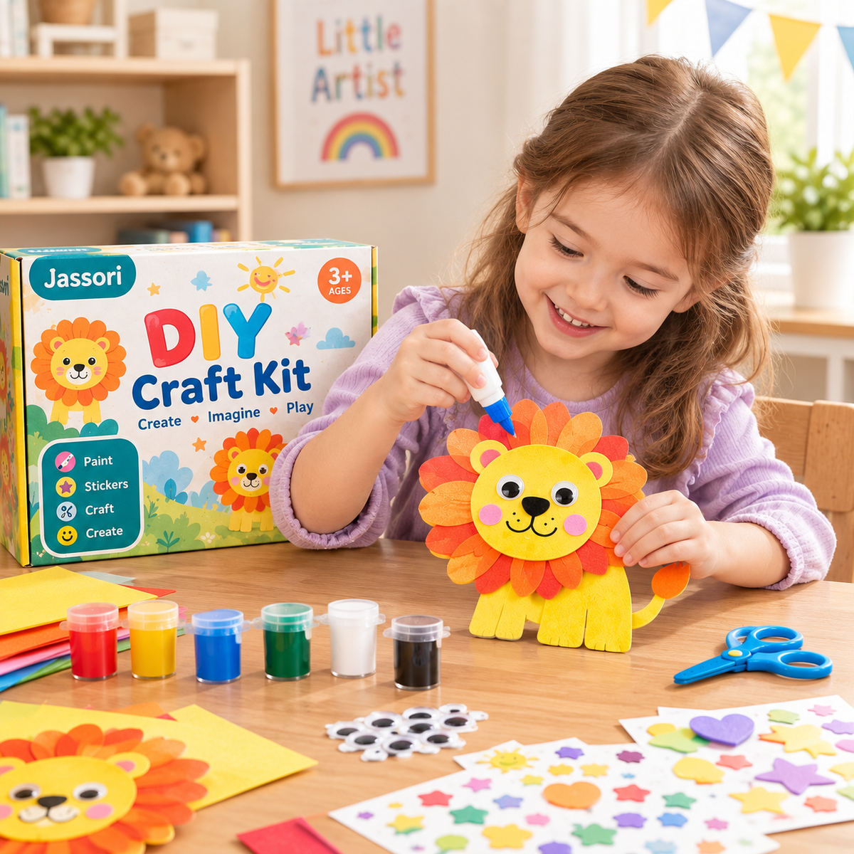 Kids DIY Art & Craft Kit – Creative Painting & Craft Set